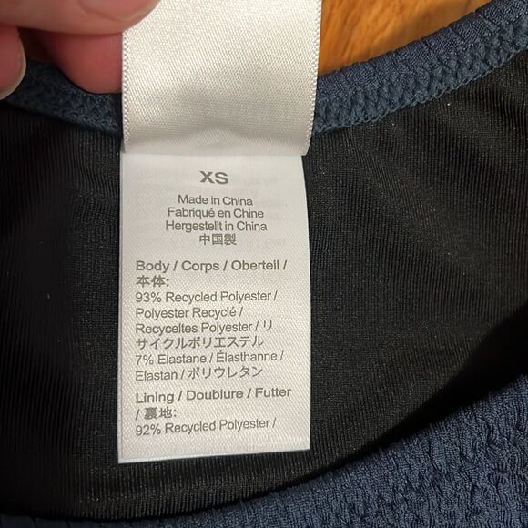 J. Crew NEW Textured curved-waist Navy ribbed bikini bottom sz XS cheeky - Picture 7 of 11